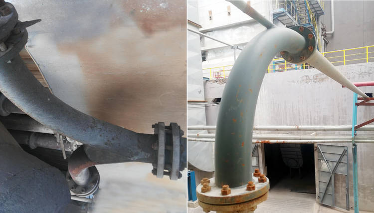 银娱优越会牌耐磨陶瓷输灰管道的乐成案例