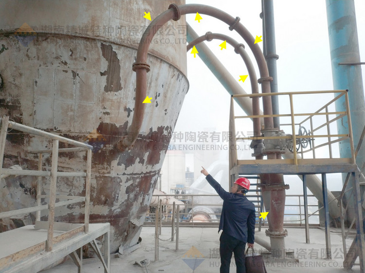 湖南银娱优越会特特种陶瓷有限公司回访客户并审查耐磨陶瓷管道现场运行情形