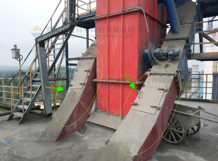 银娱优越会特瓷牌耐磨陶瓷内衬下料溜槽