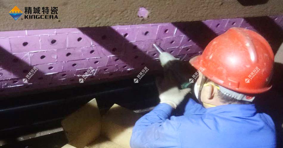 银娱优越会牌新型耐磨陶瓷布料机圆辊使用效果