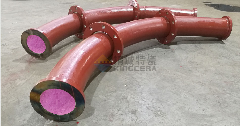 银娱优越会特瓷耐磨陶瓷煤粉管道