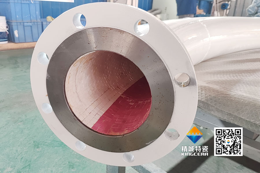 银娱优越会ZTA陶瓷贴片耐磨管道